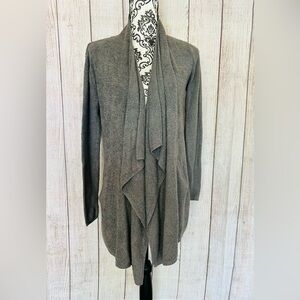 Barefoot Dreams Women’s Grey Cozychic Lite Plush Open Front Cardigan